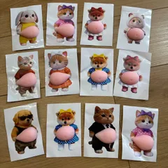 3.おなか ぷにぷに シール ステッカー 12匹セット