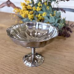 フランス ヴィンテージ 花リム アイスクリームカップ デザートカップ