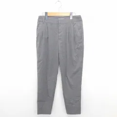 ビス ViS パンツ テーパード ストライプ ジップフライ M グレー イエロー 灰 黄 /TT31