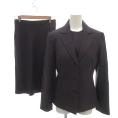 ボディドレッシングデラックス BODY DRESSING Deluxe セットアップ テーラードジャケット シングル ベスト タイトスカート アンゴラ混 ヘリンボーン柄 9 紫 パープル /YJ ■ECA001のサムネイル