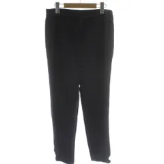 セオリーリュクス theory luxe パンツ スラックス 麻 リネン 36 紺 ネイビー ドローストリングウエスト 無地 長ズボン /GG ■GY59