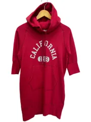 Americana (アメリカーナ) L'Appartement アパルトモン スエットワンピース パーカー フーディー 日本製 サイズ表記無し レッド レディース/045