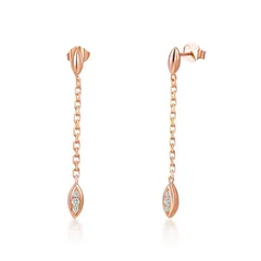 【新品】 immobird 揺れるピアス レディース 金属アレルギー対応 シルバー925 ピアス スタッド「自由の葉」 5Aジルコニア ジュエリー 人気 アクセサリー 卒業 誕生日 母の日 プレゼント 母の日 ギフト 入学式 卒業式 1