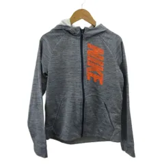 ナイキ NIKE パーカー スウェット ジュニア 子供服 長袖 裏起毛 ジップアップ ロゴ L 12-13 グレー /XZ ■GY99