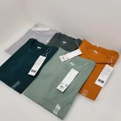 UNIQLO U ユニクロユー クルーネックTシャツ 半袖 Sサイズ 5枚セット 未使用タグ付き コットン100% メンズTシャツ 無地Tシャツ カットソー まとめ売り 260409-2A