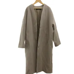 ジャーナルスタンダード JOURNAL STANDARD コート ロング ウール M グレー ノーカラー 長袖 無地 /RK ■ECB002