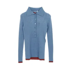 グッチ GUCCI ポロシャツ シェリーライン カシミヤ シルク ニット レディース 未使用のサムネイル