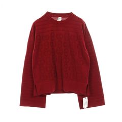 極美品】エルメス シェーヌダンクル柄 ニット セーター クロップド 