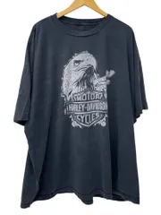 HARLEY DAVIDSON (ハーレーダヴィッドソン) イーグルプリント Tシャツ 古着 00s McGuire XXL相当 サイズ表記無し ブラック メンズ/045