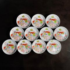 未使用 中国景徳鎮 小皿 豆皿 10枚セット レトロ 当時物 中国食器