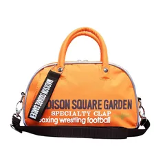 MADISON SQUARE GARDEN ミニボストンショルダー マジソンバック マディソンバッグ レディース 斜めがけ 斜め掛け オシャレ 使いやすい 軽量 17432015 (オレンジ/チョコ) 0