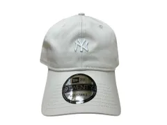 NEWERA (ニューエラ) 9TWENTY ミニロゴ MLB ニューヨーク ヤンキース YANKEES ベースボールキャップ 60675527 F ストーン×ホワイト メンズ/027
