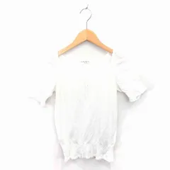 組曲sis クミキョクシス KUMIKYOKU SIS カットソー ニット スクエアネック 薄手 半袖 2 ホワイト 白 /TT12