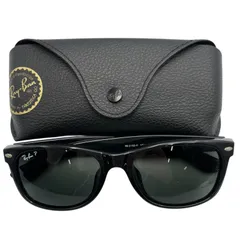 ■【美品】レイバン 偏光サングラス RB2132-F ニューウェイファーラー 黒 ケース付