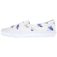 VANS (ヴァンズ) ×VAULT OG CLASSIC SLIP-ON LX FEATHERS キス ボルト クラシック スリッポン フェザーズ ローカットスニーカー ホワイト/ブルー US13/31cm VN0A45JK6BW