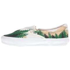 VANS (ヴァンズ) ×VAULT OG CLASSIC SLIP-ON LX TREESCAPE キス ボルト クラシック スリッポン ツリースケープ ローカットスニーカー ホワイト/グリーン US13/31cm VN0A45JK6CDのサムネイル