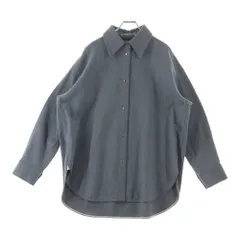 Acne Studios (アクネ ストゥディオズ) Flannel Overshirt フロントボタン フランネル オーバー長袖シャツ グレー FN-WN-BLOU000173のサムネイル