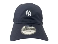 NEWERA (ニューエラ) 9TWENTY ミニロゴ MLB ニューヨーク ヤンキース YANKEES ベースボールキャップ 60675526 F ネイビー×ホワイト メンズ/043