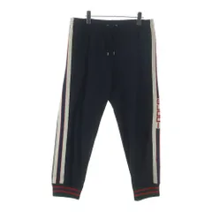 GUCCI (グッチ) 17AW GGサイドラインテクニカル トラックパンツ ブラックのサムネイル