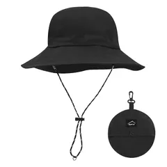 【新品】 [HORADON] サファリハット メンズ【最新 折りたたみ 収納一体】【国内専門機関UPF50+・撥水認証済み】コンパクト UVカット帽子 紫外線対策 日焼け 防水 通気速乾 つば広 日除け 軽量 小顔 バケットハット サイズ調整ひも 釣り アウト