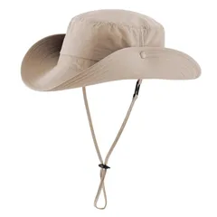 【新品】 [Connectyle] メンズ つば広 UPF 50+ サファリハット 撥水 釣り 帽子 折りたたみ 日焼け止め ブーニーハットライトカーキ