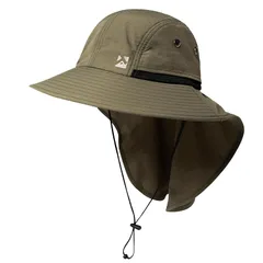 【新品】 [TOP-EX] サファリハット メンズ アドベンチャーハット 折りたたみ ブーニーハット おしゃれ フィッシングハット 紫外線対策 ミリタリーハット 日よけ帽子 ハット 帽子 取り外す あご紐 春夏秋 つば広 uv アウトドア 自転車 登山 釣り 