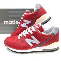 USA製オリジナルカラー復刻M996NCA新品23.5cmレッド赤オールレザー 