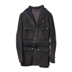 Salvatore Ferragamo ウール コンビ ボタン カーディガン - メルカリ