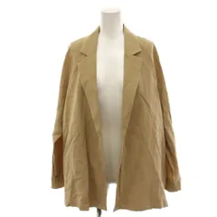 アエカブラン AECA BLANC テーラードジャケット ベージュ 上着 麻 リネン 長袖 無地 /LP