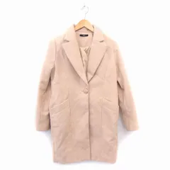 デュラス DURAS チェスター コート アウター シングル ミドル 無地 シンプル F ベージュ /HT5