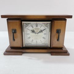 愛知時計電機 ぜんまい式 置き時計 ジャンク品 レア レトロ 動作確認し