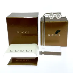 【中古】【箱付き】 GUCCI グッチ シルバー インターロッキング ハートピアス 4.9g 925刻印 536119 ピアス