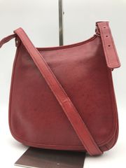 COACH ショルダーバッグ レイラ シボ革 クロスボディ レッド系 h20 