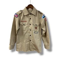 ボーイスカウト パッペン付き 長袖制服シャツ ベージュ - メルカリ