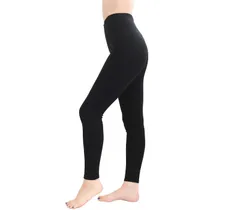 Smile LaLa ブラック 10分丈 XL-2XL 日本製 綿混 コットン レディース 女性 レギンス パンツ スパッツ ストレッチ 伸縮性 通気性 きつくないレギンス 無地 厚手レディース 敏感肌 長めレギンス 部 [ブラック10分丈] [XL-2XL]