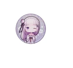 エミリア ミニキャラ Re:ゼロから始める拉麺生活 グリッター缶バッジ コレクション エミリア(ミニキャラ) グッズ リゼロ カンバッチ カンバッジ 缶バッチ Re:ゼロから始める異世界生活