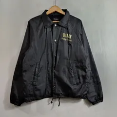 BRIXTON ブリクストン コーチ ジャケット 両面 プリント ライト アウター ポリエステル 古着 VINTAGE ブラック S D138のサムネイル