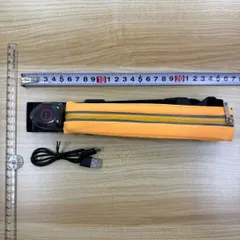 小型LEDウエストポーチ(黄) C1000374 夜間ランニングポーチ 光るウエストポーチ LEDライト 照明付き 収納ポーチ
