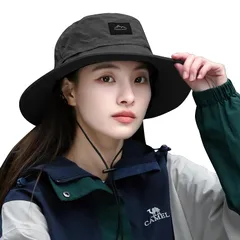 【新品】 [TRIWONDER] 帽子 レディース メンズ 日焼け防止 UVカット バケットハット サファリハット アドベンチャーハット フェス帽子 日除け ハット 熱中症対策 小顔 つば広 折りたたみ 旅行 自転車 登山 海辺 ビーチ 農作業 運動会 アウト