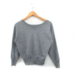 アーバンリサーチ URBAN RESEARCH ニット セーター 長袖 Vネック ウール混 シンプル F グレー 灰 /KT21