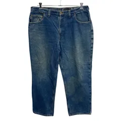メキシコ製 Carhartt デニムパンツ W38 インディゴブルー カーハート ジップアップ リラックスフィット デニム ジーンズ 2604-198