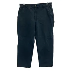 メキシコ製 Carhartt ダック ペインターパンツ W38 ブラック カーハート ジップアップ ペインター ワークパンツ ワーク ボトムス 2604-203