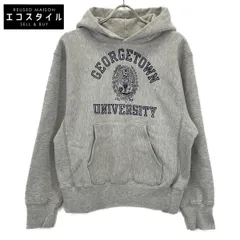 Champion チャンピオン 80's ﾄﾘｺﾀｸﾞ 霜降りｸﾞﾚｰ GEORGETOWN 三段ﾌﾟﾘﾝﾄ ﾘﾊﾞｰｽｳｨｰﾌﾞﾊﾟｰｶｰ M