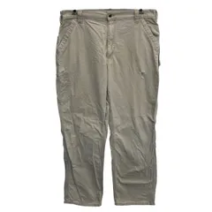 メキシコ製 Carhartt ワークパンツ W40 ベージュ カーハート ジップアップ ペインター カーゴパンツ ワーク ボトムス 2604-210