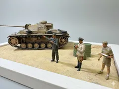 タミヤ製　ドイツ軍Ⅲ号戦車Ｌ型　1/48 塗装済み完成品のサムネイル
