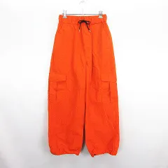 ウィゴー WEGO カーゴパンツ ボトムス ワイド イージー ナイロン F オレンジ ※EKM