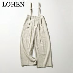 LOHEN ローヘン サスペンダー付きパンツ ベージュ 36 裾上げ5cmあり 