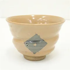 宮島焼　川原陶斎造　茶碗  茶道 抹茶 おしゃれ 抹茶茶碗 抹茶碗 和食器 レトロ 茶器 骨董 茶わん 茶会 茶の湯