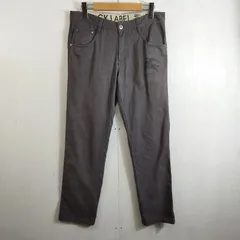 BURBERRY BLACK LABE バーバリー ブラックレーベル パンツ ボトム ロゴ プリント コットン 三陽商会 グレー 76 D141