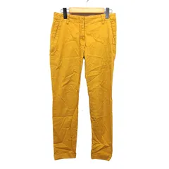 ジャーナルスタンダード JOURNAL STANDARD テーパード パンツ 無地 シンプル ロールアップ 綿混 34 マスタード からし /HT8